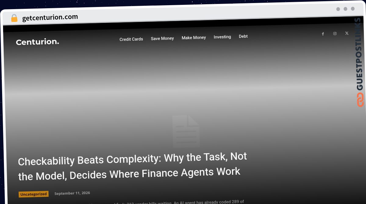 Publish Guest Post on getcenturion.com