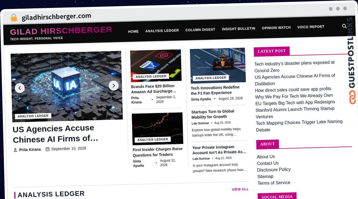 Publish Guest Post on giladhirschberger.com