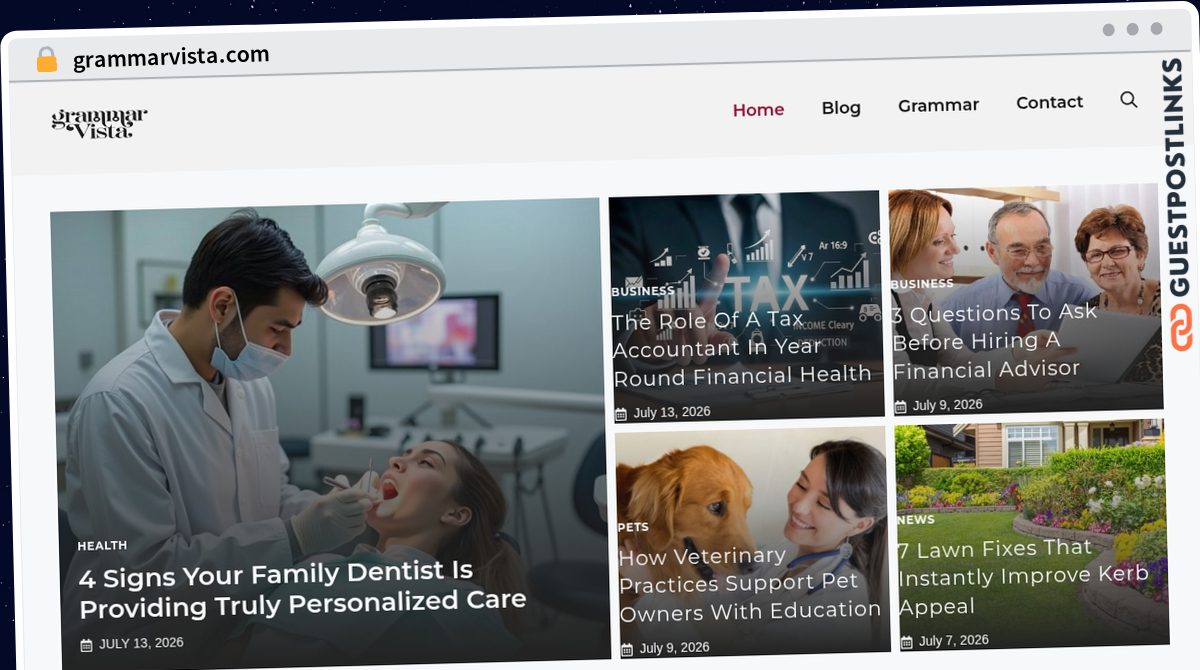 Publish Guest Post on grammarvista.com