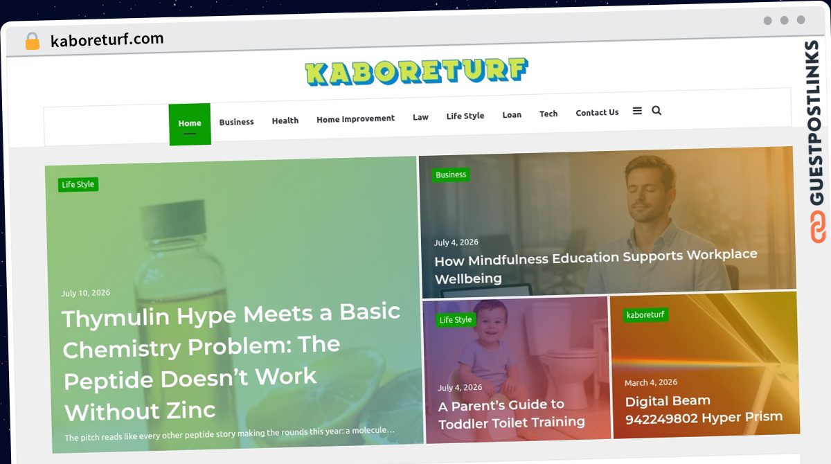 Publish Guest Post on kaboreturf.com