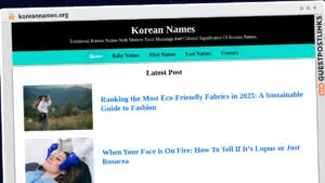 Publish Guest Post on koreannames.org
