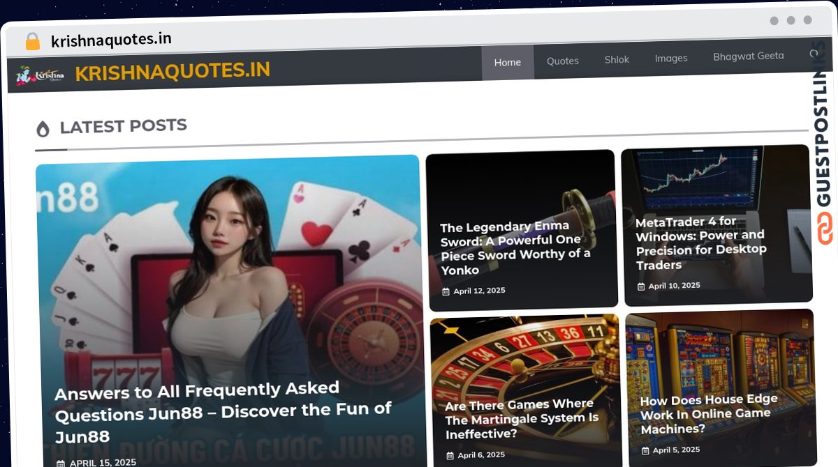 Publish Guest Post on krishnaquotes.in