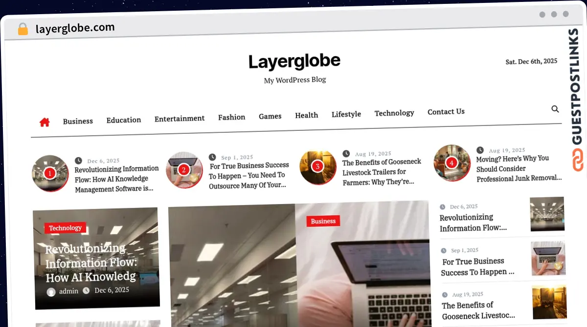 Publish Guest Post on layerglobe.com