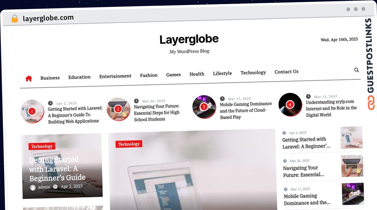 Publish Guest Post on layerglobe.com