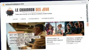 Publish Guest Post on lechaudrondesjeux.com