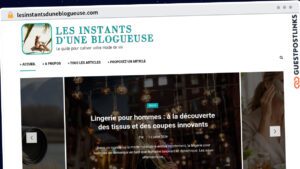 Publish Guest Post on lesinstantsduneblogueuse.com
