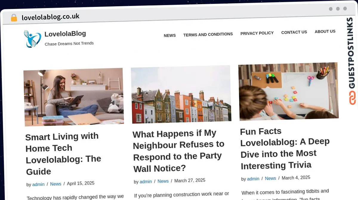 Publish Guest Post on lovelolablog.co.uk