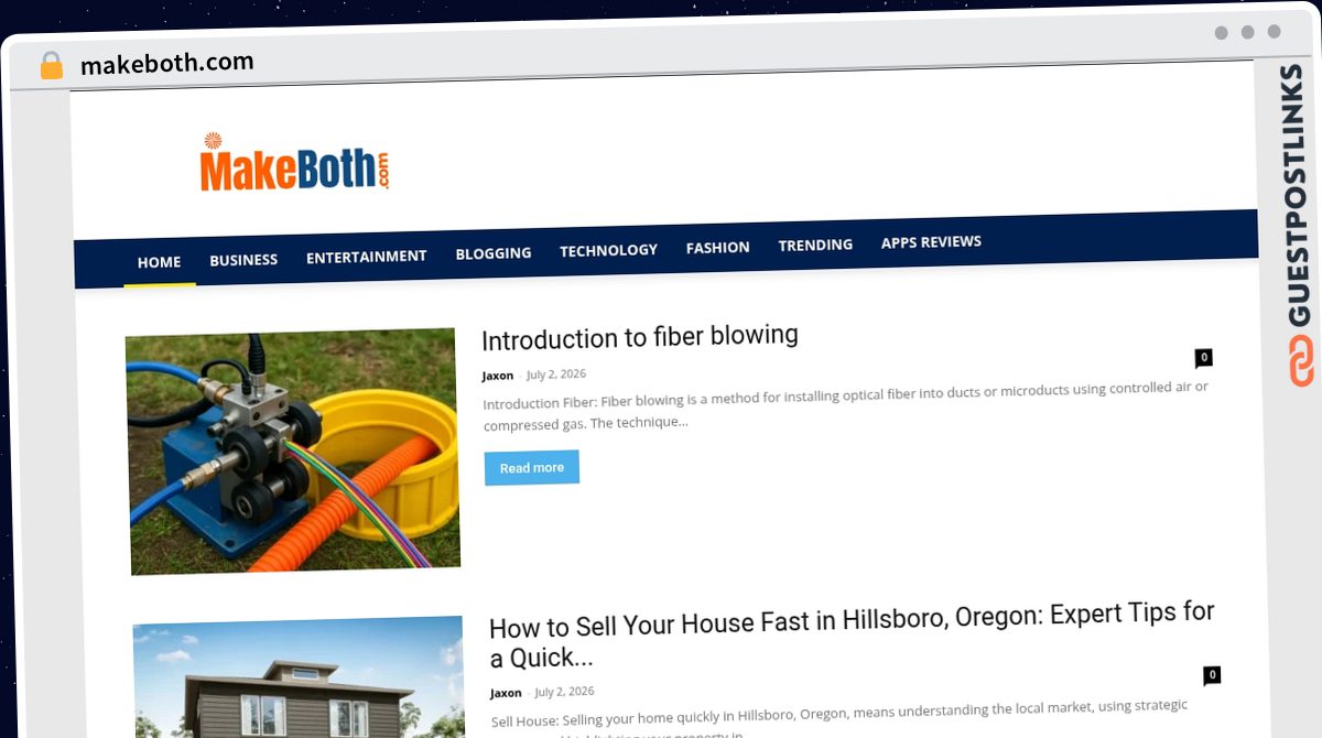 Publish Guest Post on makeboth.com