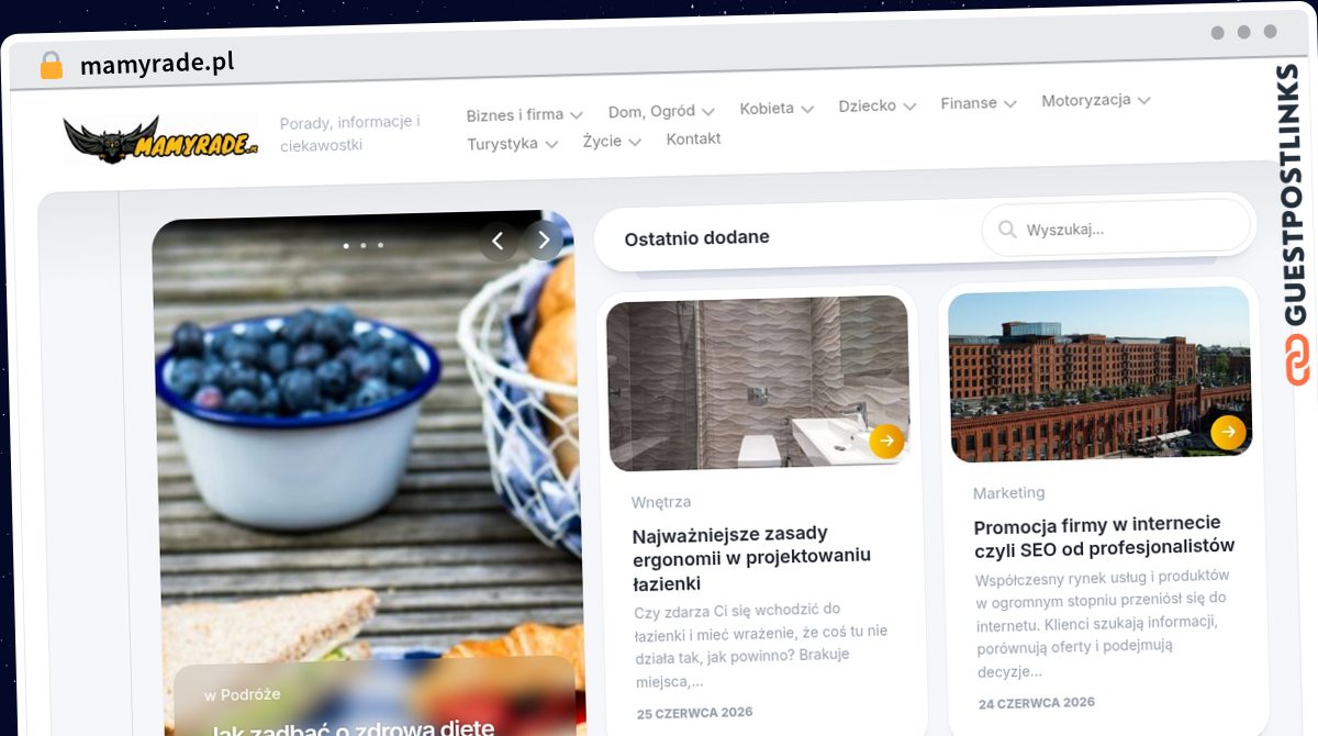 Publish Guest Post on mamyrade.pl