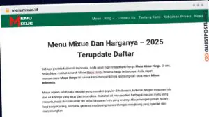 Publish Guest Post on menumixue.id