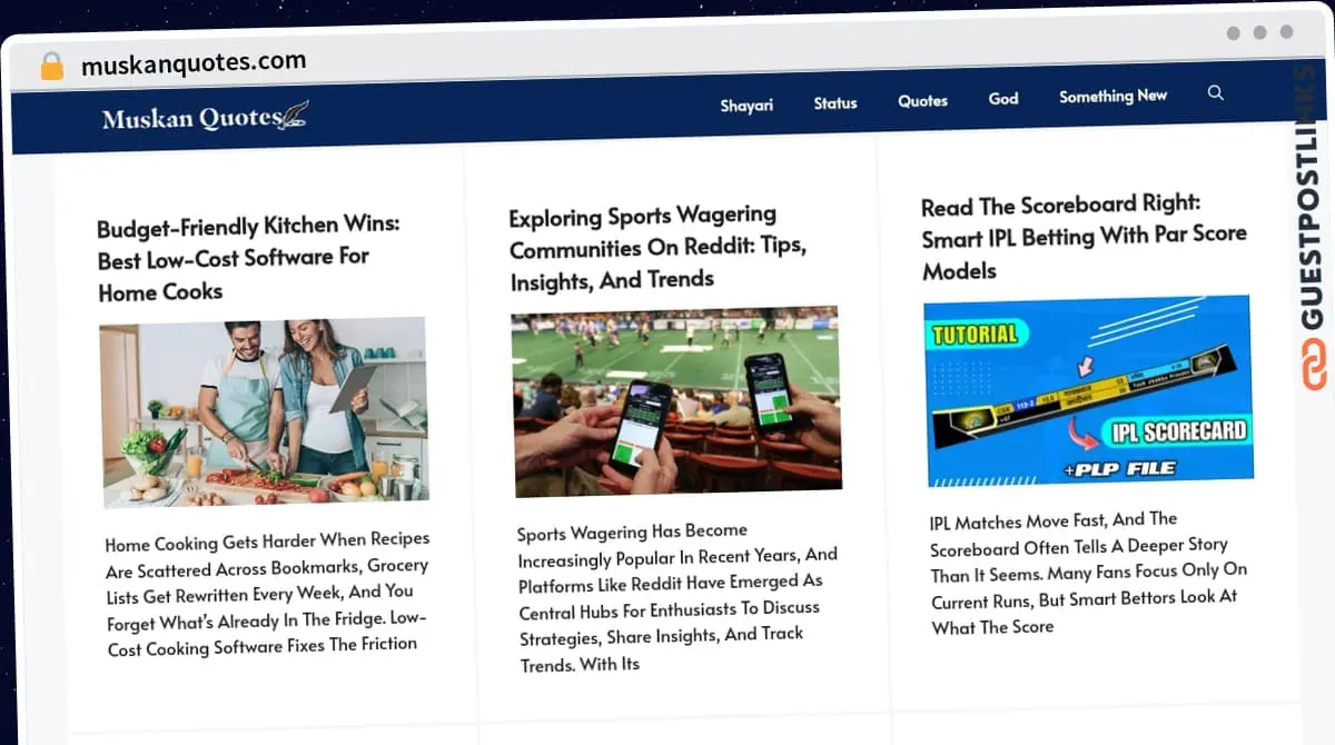 Publish Guest Post on muskanquotes.com