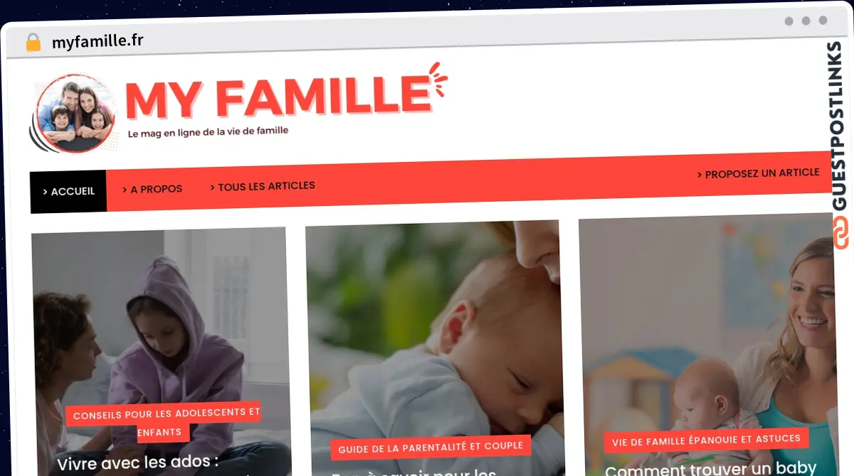 Publish Guest Post on myfamille.fr