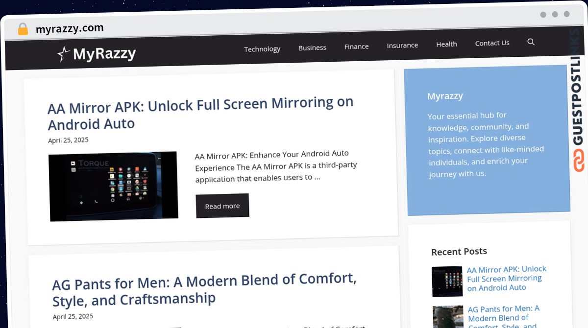 Publish Guest Post on myrazzy.com