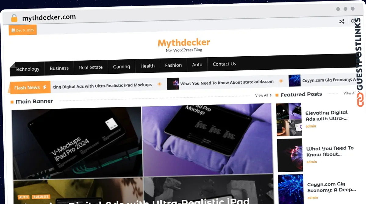 Publish Guest Post on mythdecker.com
