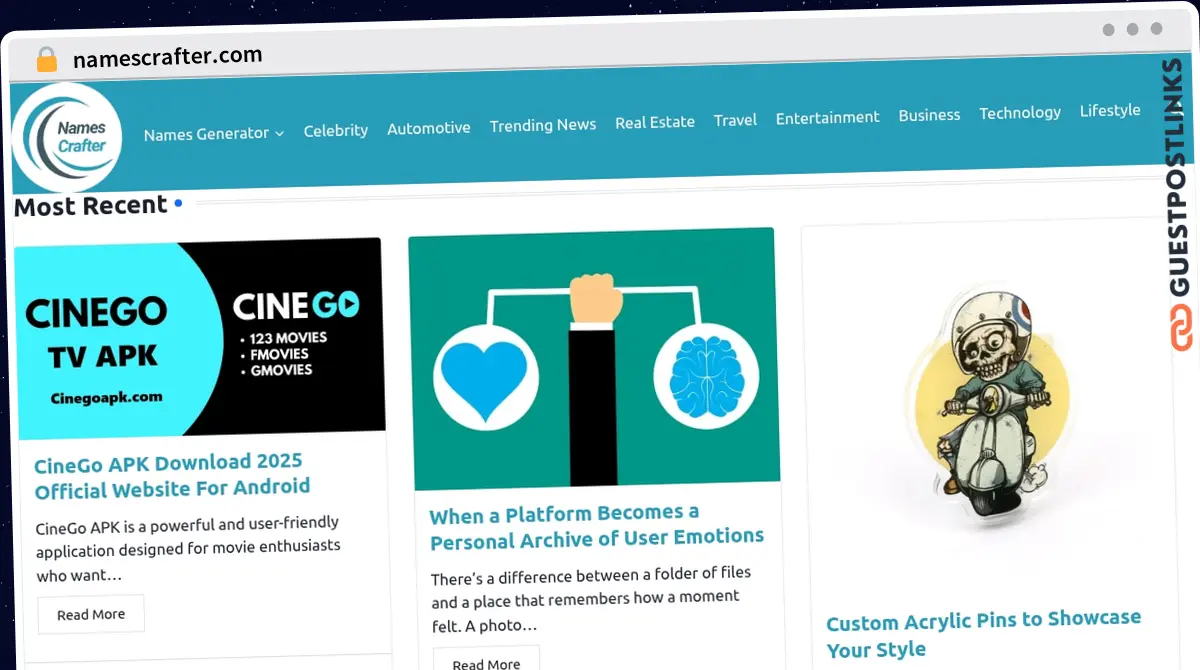 Publish Guest Post on namescrafter.com