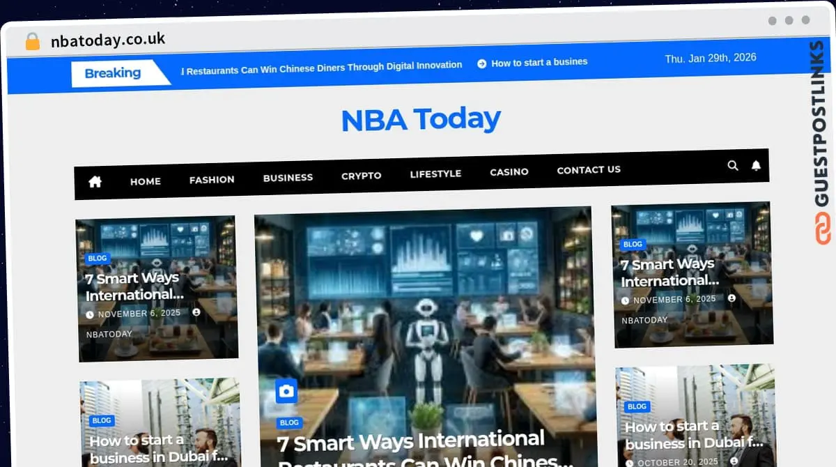 Publish Guest Post on nbatoday.co.uk