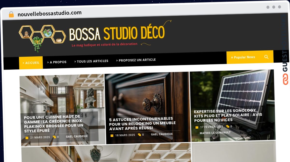 Publish Guest Post on nouvellebossastudio.com