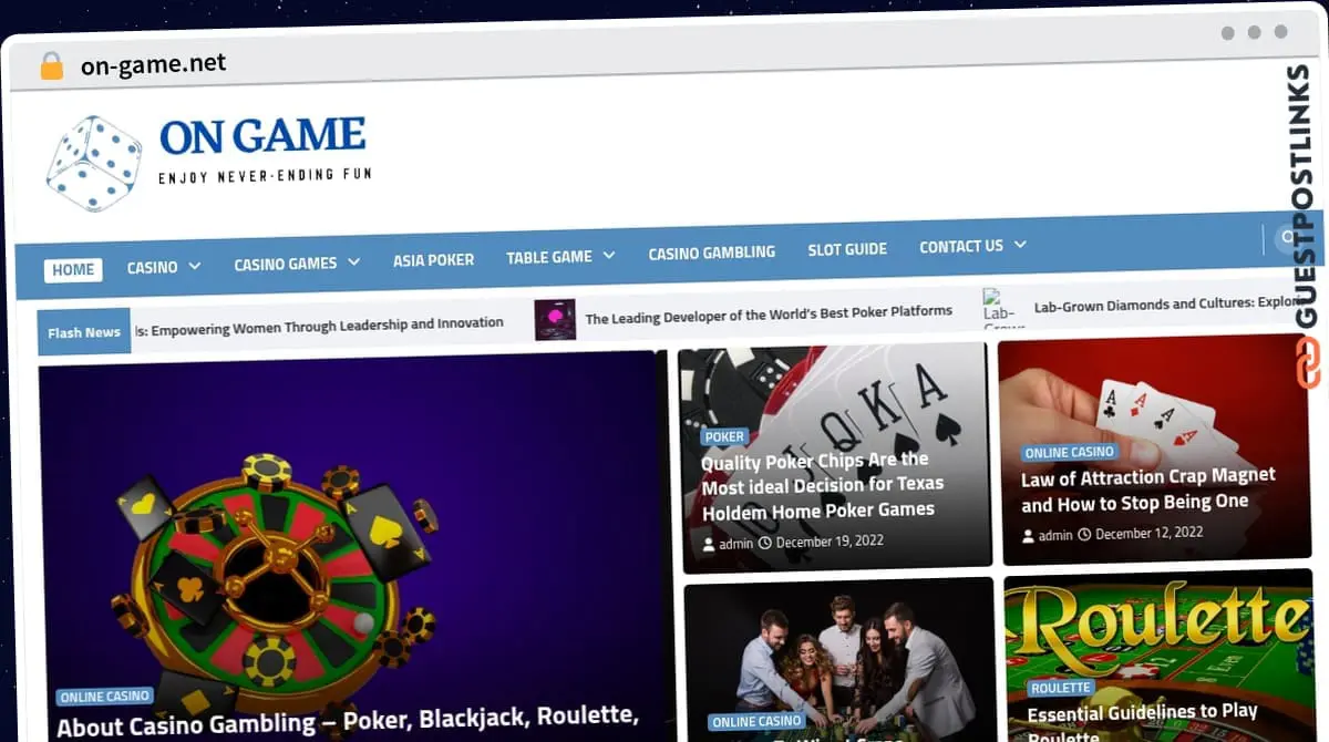 Publish Guest Post on on-game.net