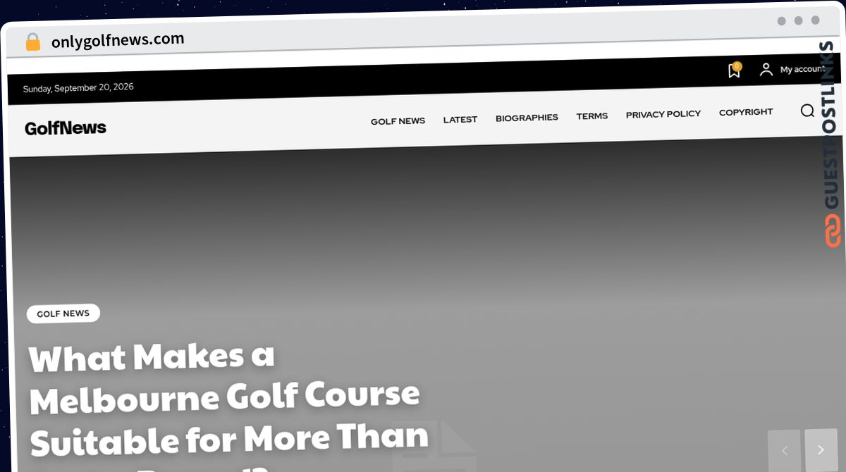 Publish Guest Post on onlygolfnews.com