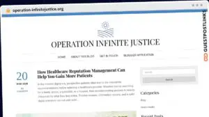 Publish Guest Post on operation-infinitejustice.org