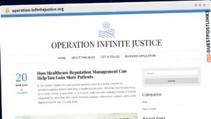 Publish Guest Post on operation-infinitejustice.org