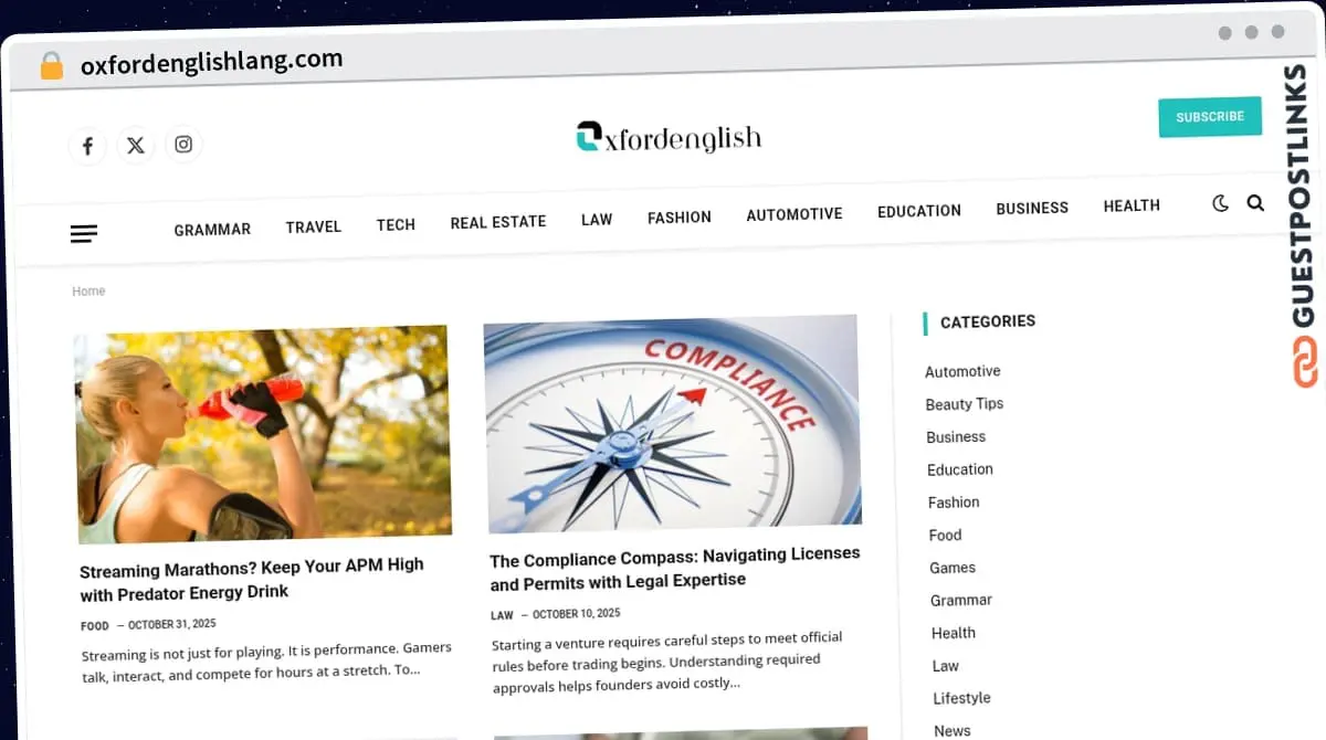 Publish Guest Post on oxfordenglishlang.com