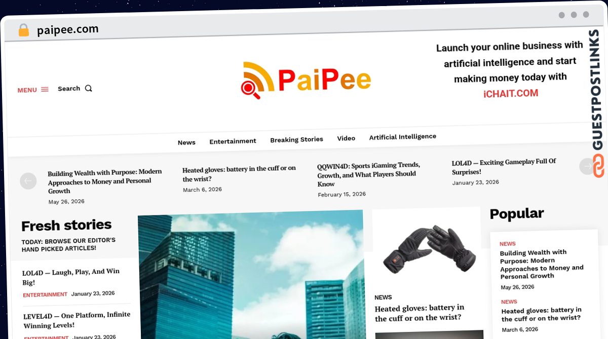 Publish Guest Post on paipee.com