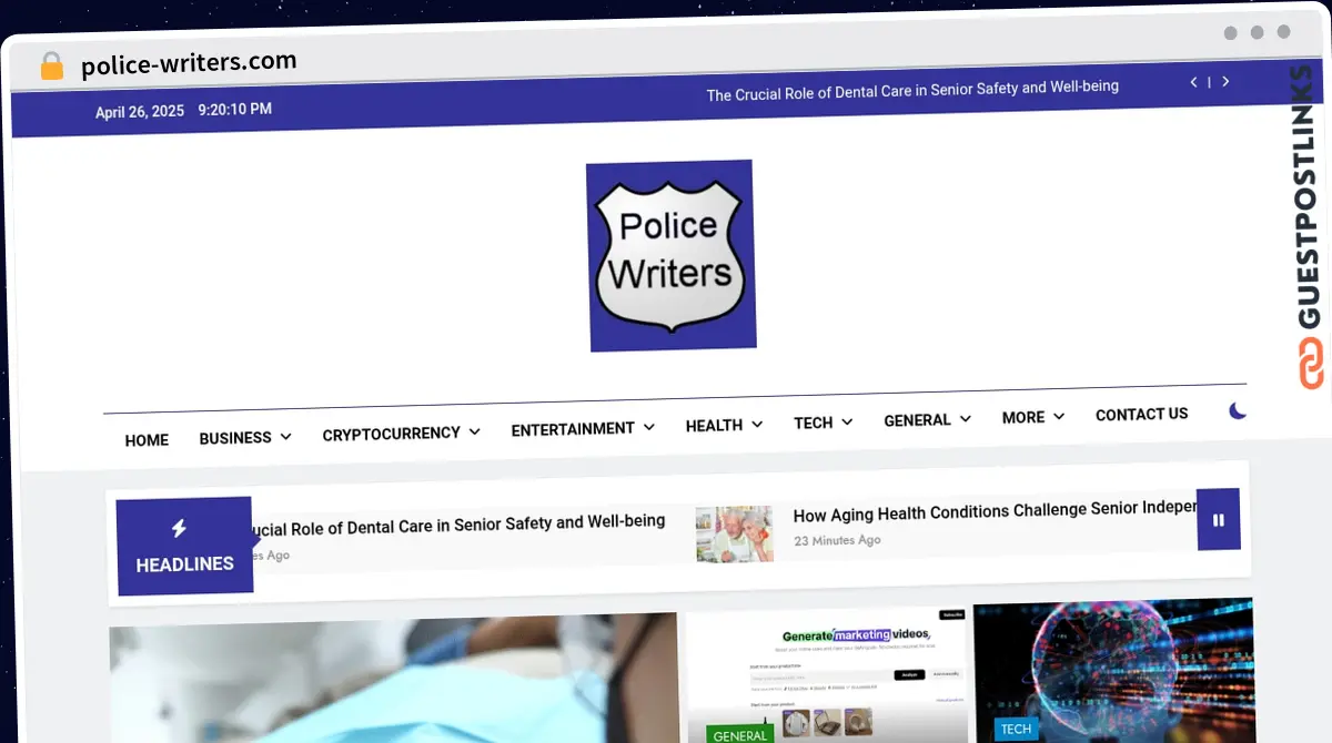 Publish Guest Post on police-writers.com