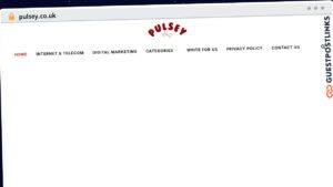 Publish Guest Post on pulsey.co.uk