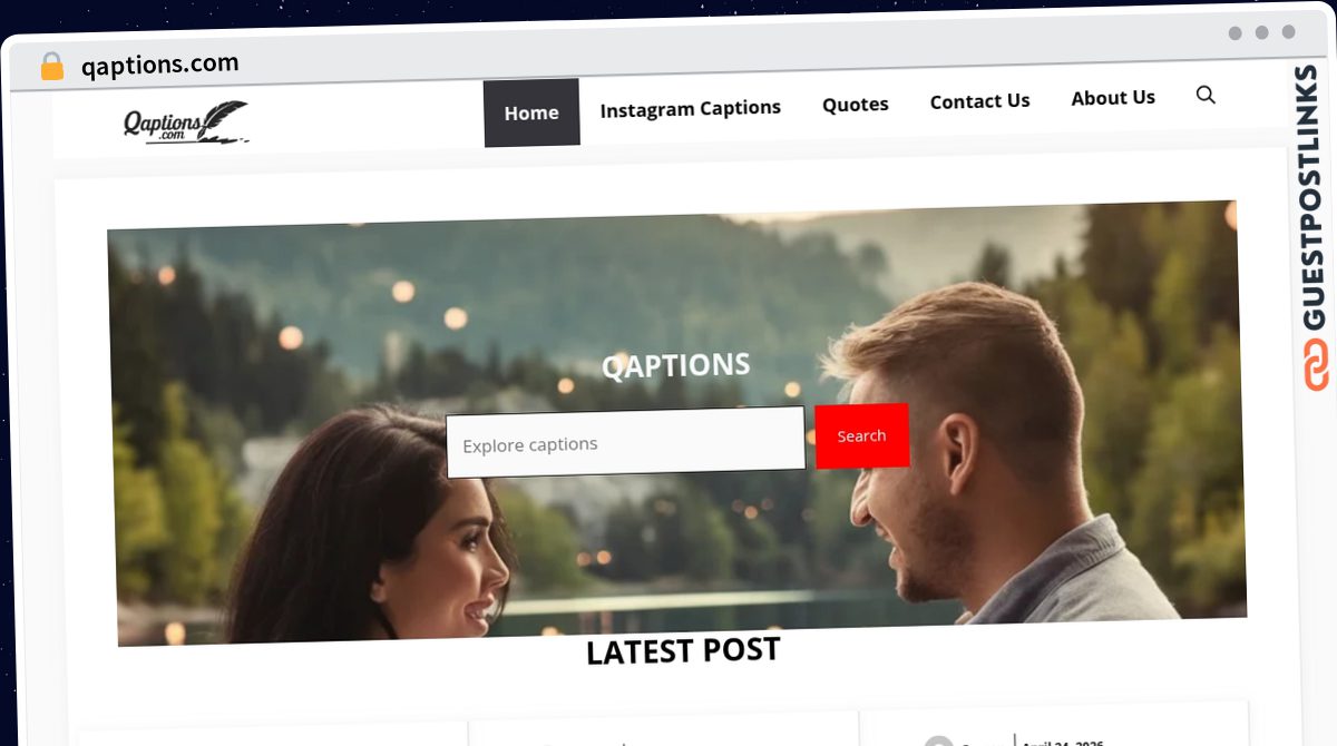 Publish Guest Post on qaptions.com