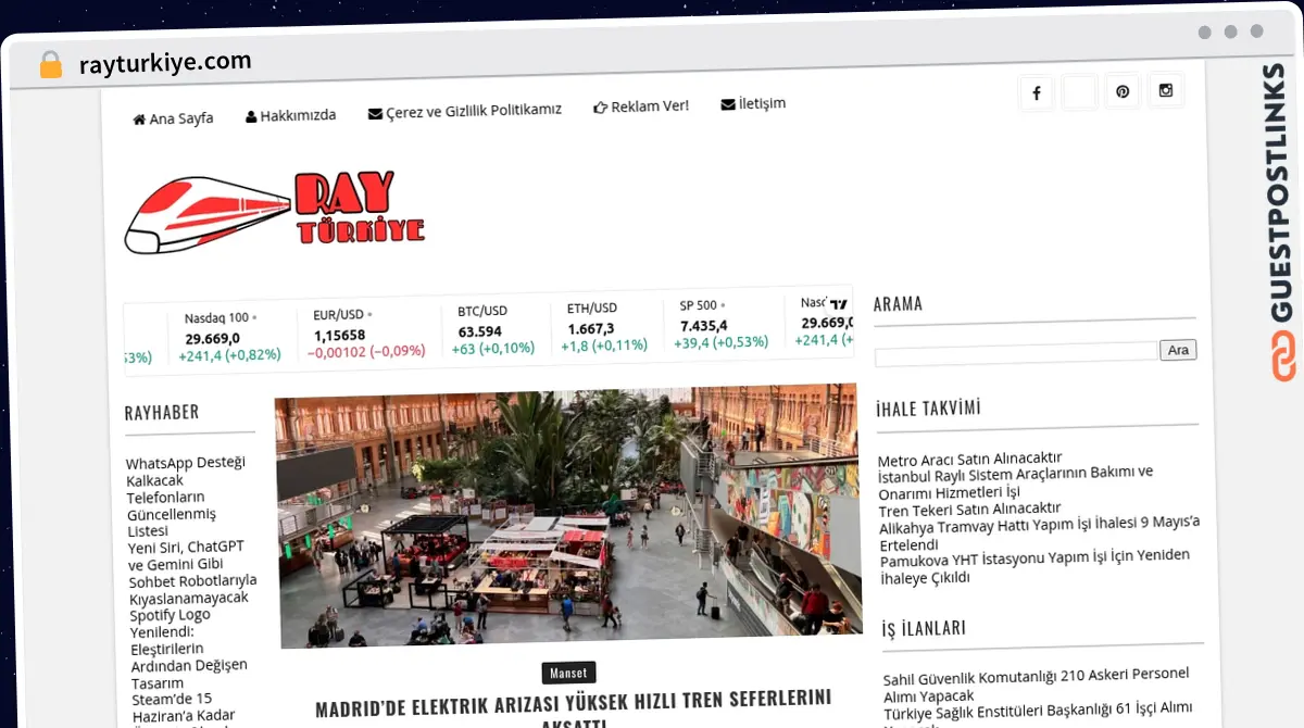 Publish Guest Post on rayturkiye.com