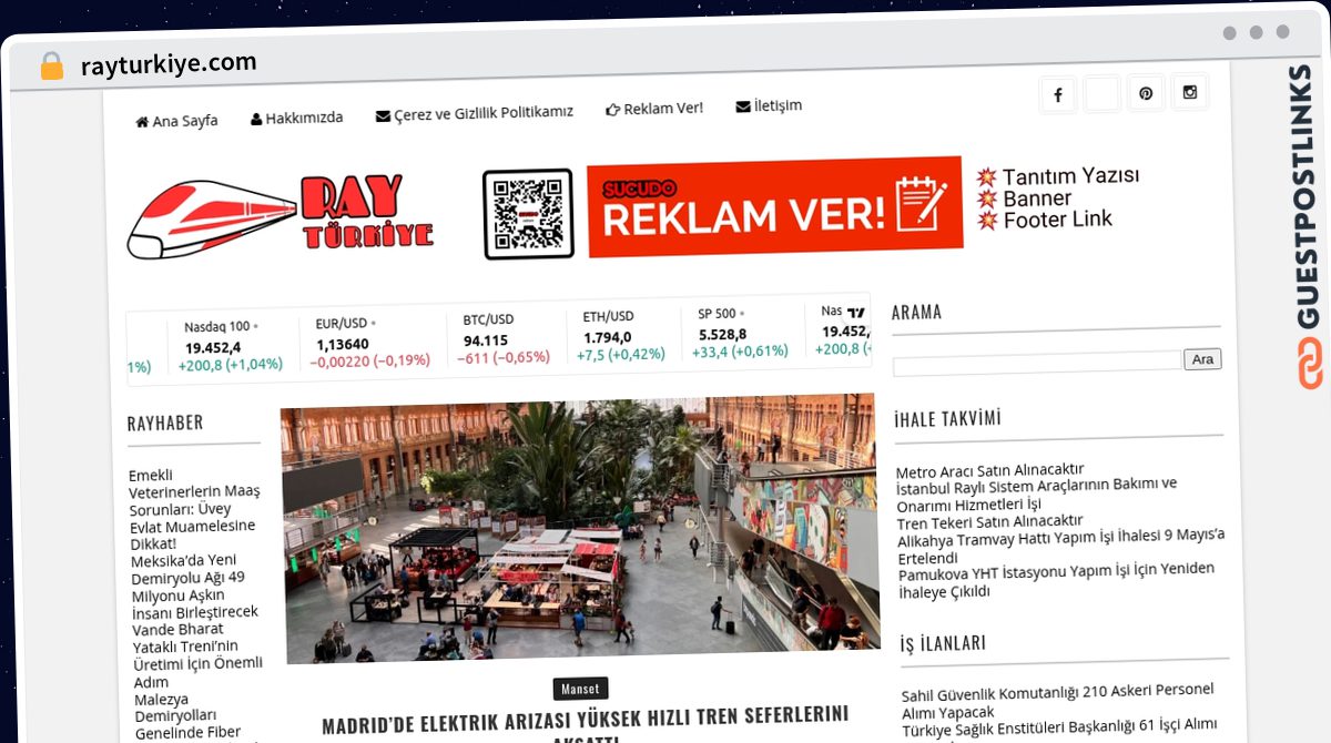 Publish Guest Post on rayturkiye.com