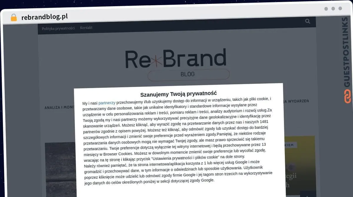 Publish Guest Post on rebrandblog.pl