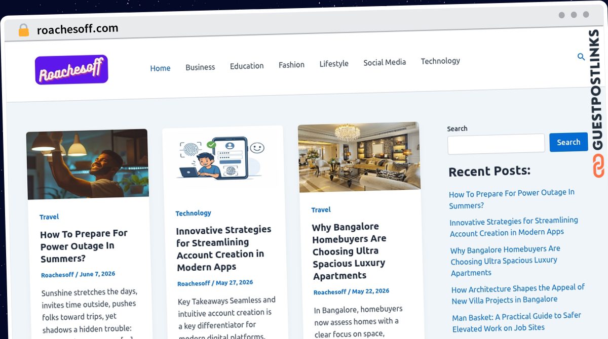 Publish Guest Post on roachesoff.com