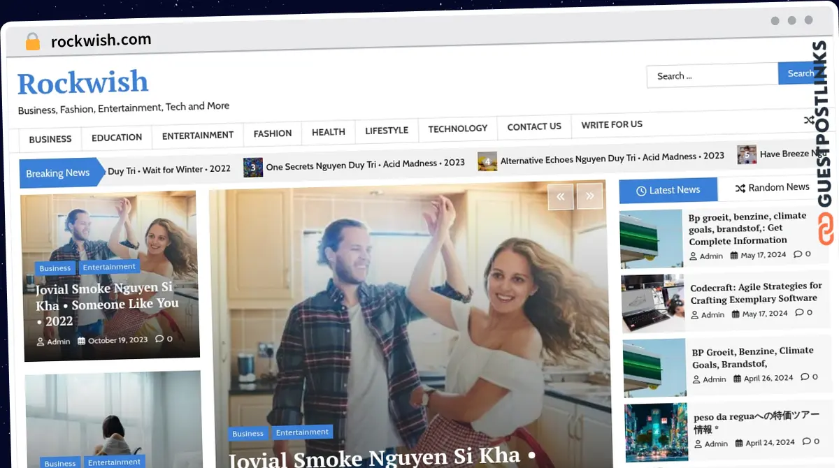 Publish Guest Post on rockwish.com