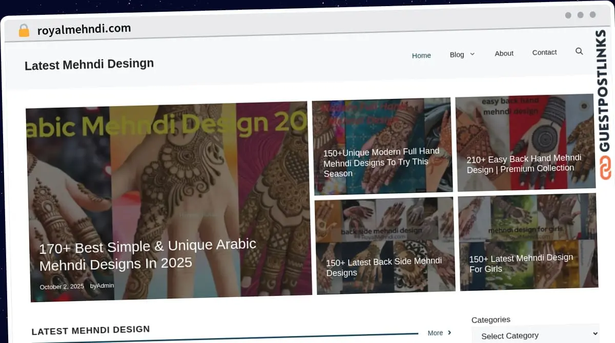 Publish Guest Post on royalmehndi.com