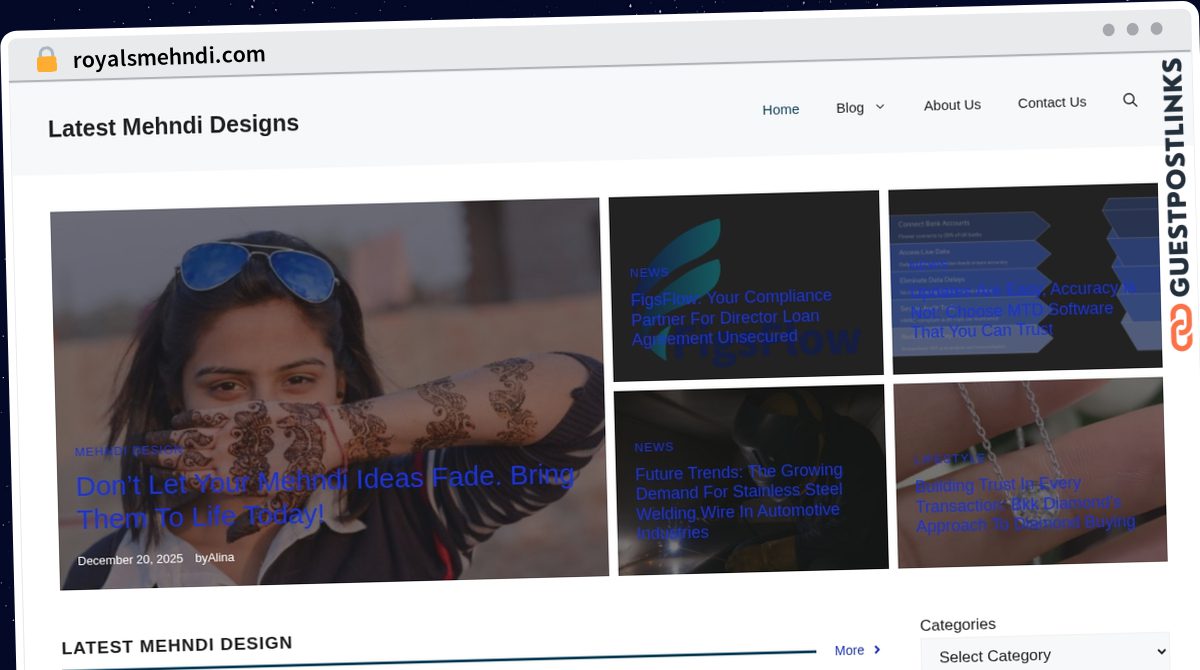 Publish Guest Post on royalsmehndi.com