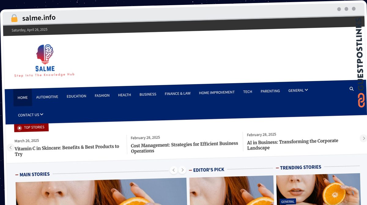 Publish Guest Post on salme.info