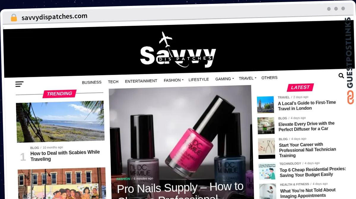 Publish Guest Post on savvydispatches.com
