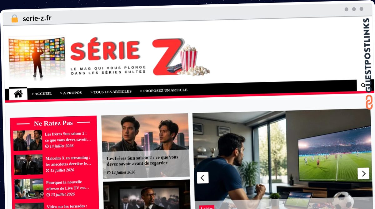 Publish Guest Post on serie-z.fr