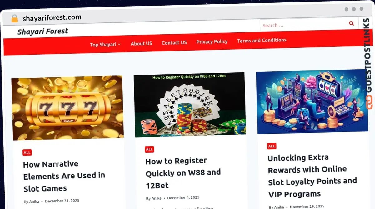 Publish Guest Post on shayariforest.com
