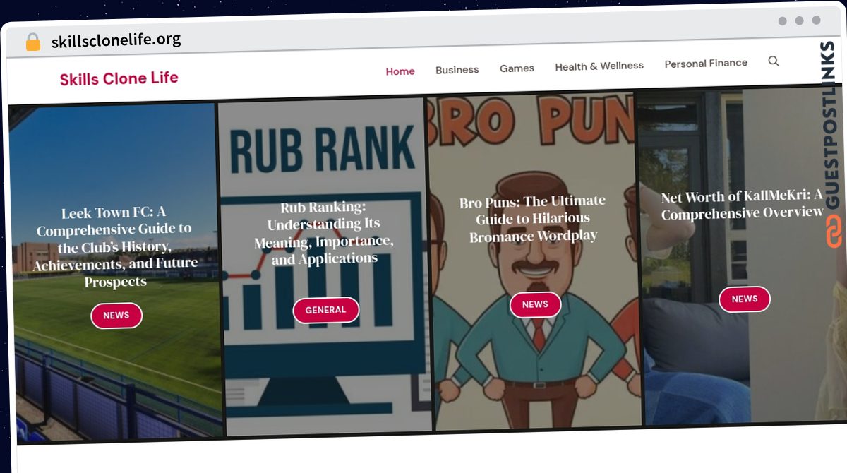 Publish Guest Post on skillsclonelife.org