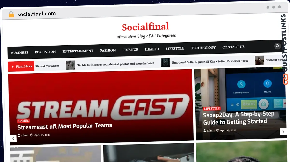Publish Guest Post on socialfinal.com
