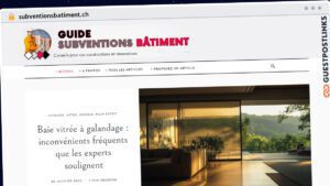Publish Guest Post on subventionsbatiment.ch