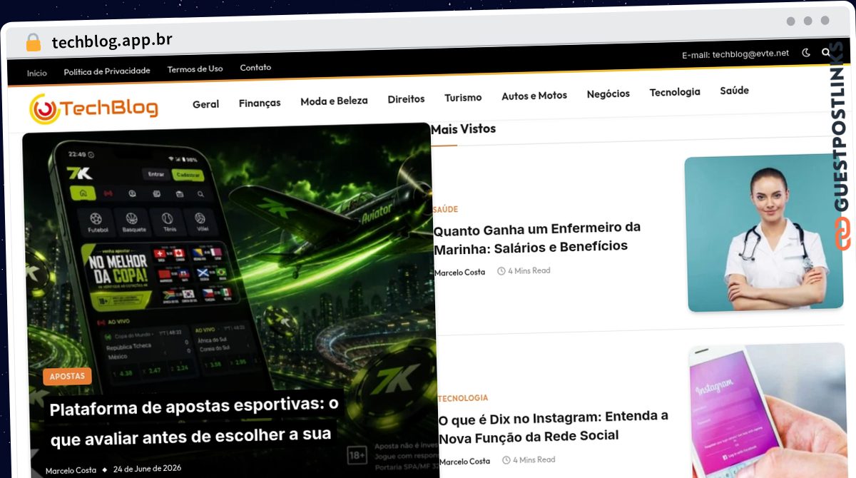 Publish Guest Post on techblog.app.br