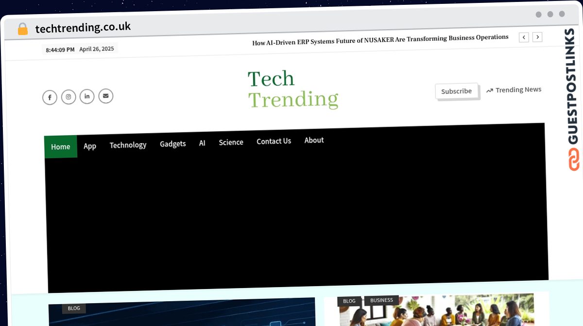 Publish Guest Post on techtrending.co.uk
