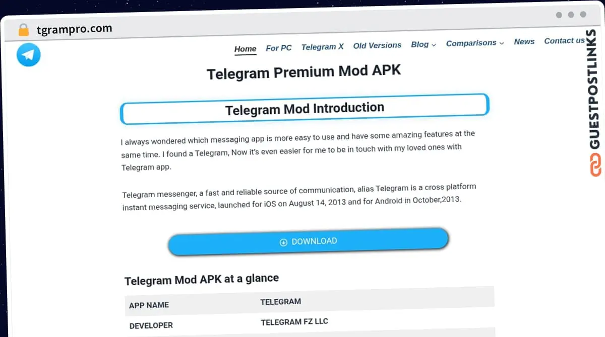 Publish Guest Post on tgrampro.com