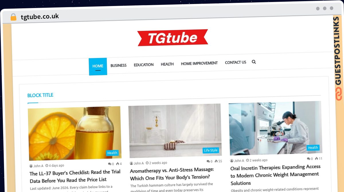 Publish Guest Post on tgtube.co.uk