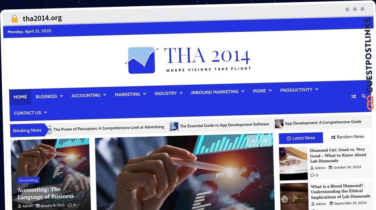 Publish Guest Post on tha2014.org