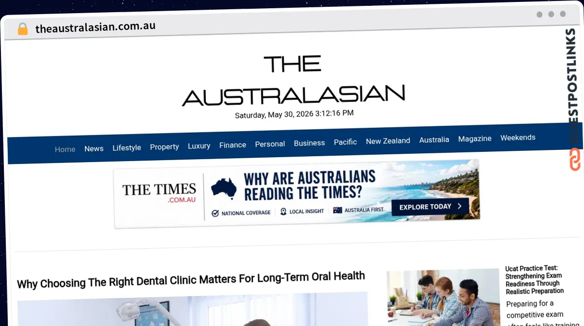 Publish Guest Post on theaustralasian.com.au